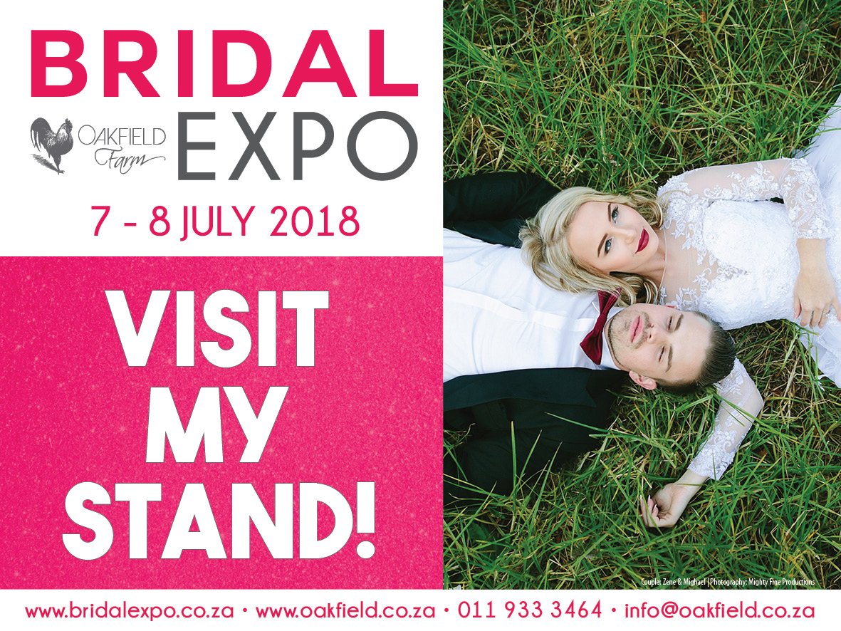 one2onegroupSA's tweet photo. Join us at @Oakfield_Farm for the best Bridal Expo out there! Visit our stand to view our amazing packages! #bridalexpo #one2oneweddings #one2onegroup #WEDDINGPHOTOGRAPHY #weddingday https://t.co/ZkPNRpdKyM