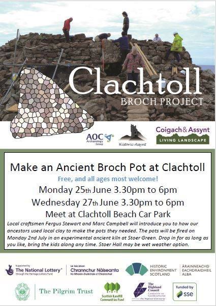 Why not make an ancient broch pot at Clachtoll today? (also runs on Wednesday this week!) @VentureNorthSco @NorthCoast500