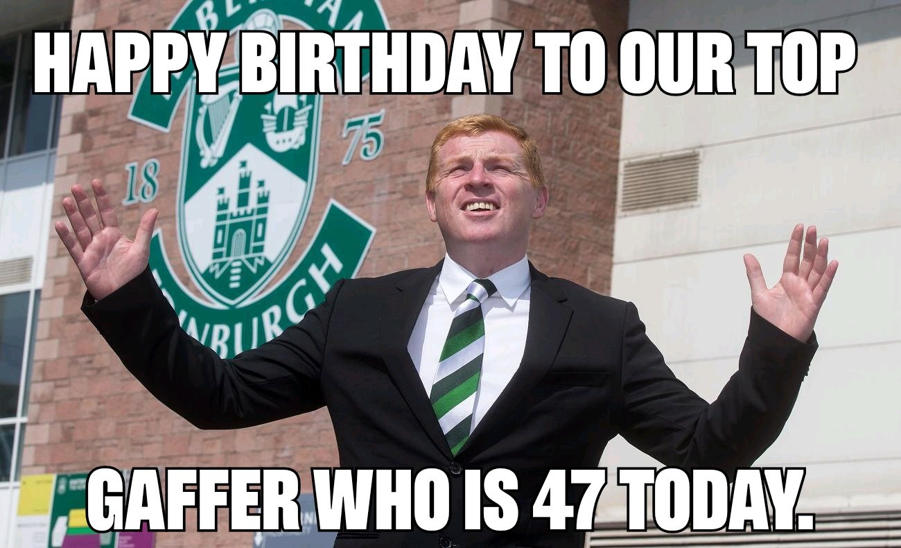 Happy Birthday to Neil Lennon.  