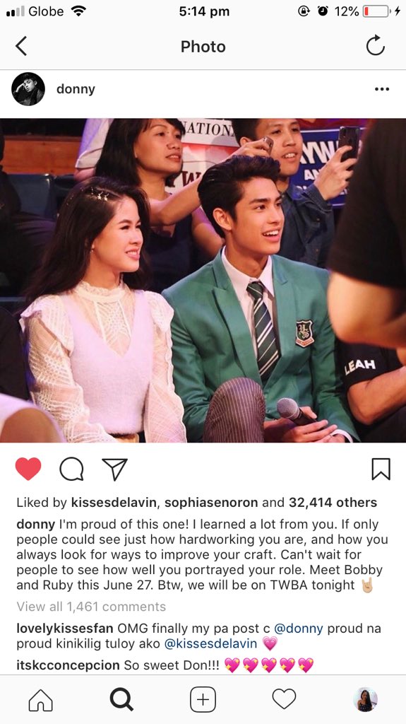 DonKissBaby1's tweet photo. Letβs give a moment of silence for this rare opportunity of Donny and Kisses. My DonKiss heart is sparkling. Omgggg. Rare lang magpost ng girls si Donny eh. π
#Walwal3DaysToGo https://t.co/c9hBLQLm3J