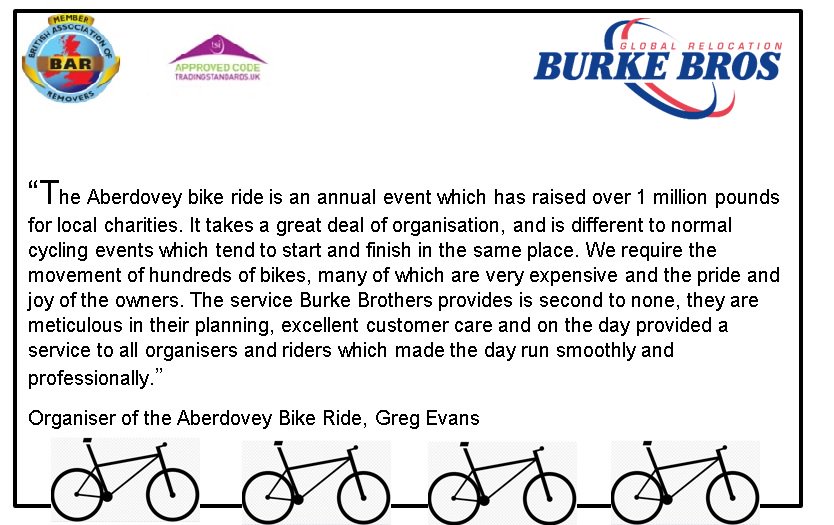 Many thanks to the organiser of the Aberdovey Bike Ride charity fundraising event for this great testimonial. We were very pleased to help and glad the event was such a success #Charity #AberdoveyBikeRide #Wolverhampton