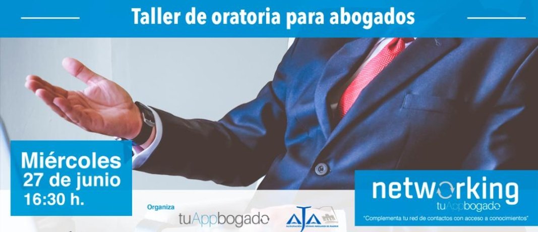 Martes 26 de Junio - 19.30h ⏰
Formación AJA:
"Conciliación: El gran freno para l@s abogad@s" 

📍 (ICAM, C/ Serrano, 9)

---
Miércoles 27 de junio - 16.30h ⏰
Taller práctico AJA- tuAppbogado

"Oratoria para abogad@s"

📍 (C/ Velazquez, 102)
Registro:👇🏼
tuappbogado.es/networking