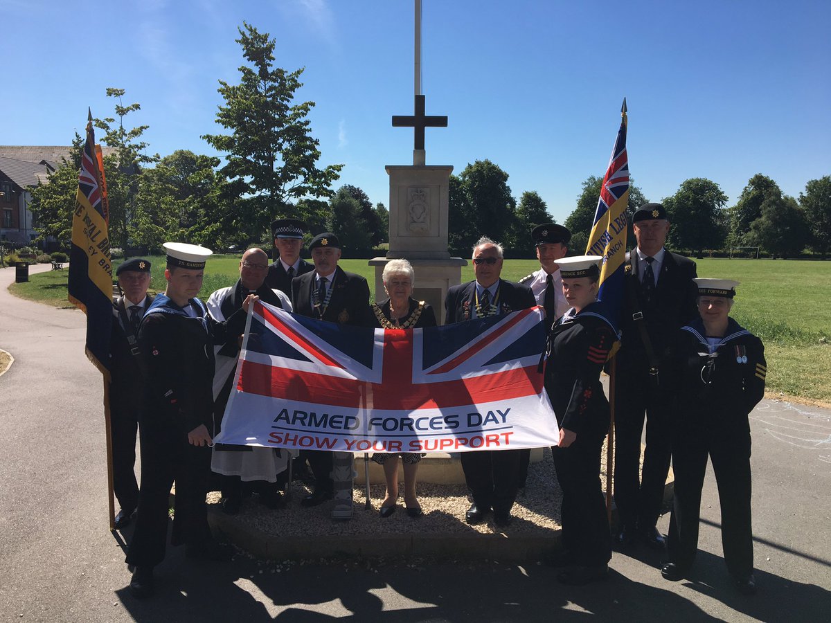 We're here at Shirley Park for the flag raising ahead of Armed Forces Day this Saturday #ArmedForcesDay