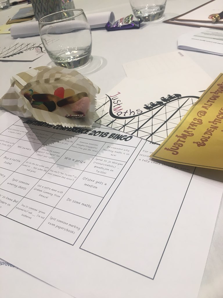 WadedeaconMaths's tweet photo. Maths and pick a mix I promise this is work #jmconf2 https://t.co/AwZsbNgbOm