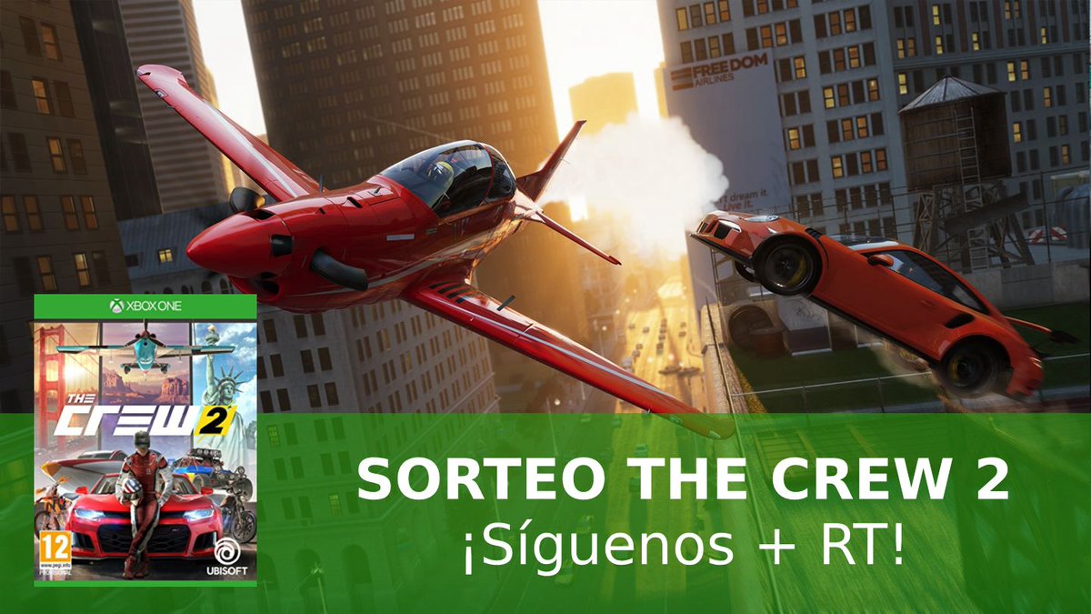 Xbox_Spain's tweet image. Calentamos motores sorteando #TheCrew2 entre todos vosotros. ¡Qué ganas tenemos de correr por tierra, mar y aire! Disponible el 29 de junio y #DirectoXbox ese día, gracias a los amigos de @Ubisoft_Spain 💚 ¡RT + Follow para ganar!