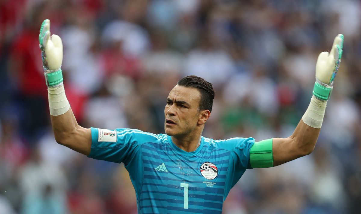 Squawka's tweet image. Essam El-Hadary is the oldest player in World Cup history to save a penalty at the tournament.

45 years old and still making saves like that. 👏