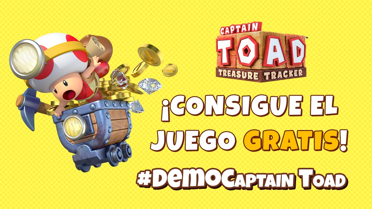 NintendoES's tweet photo. ¿Ya has probado la demo de #CaptainToad Treasure Tracker para #NintendoSwitch? ¡Tienes hasta esta medianoche para contarnos qué te parece con #DEMOCaptainToad y llevarte el juego gratis! https://t.co/JLqUKgS2Yg https://t.co/yWuZFRNUc8