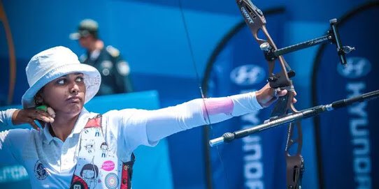 Media_SAI's tweet photo. Many congratulations to the #TOPSAthlete @ImDeepikaK for winning a gold medal in the Women’s Recurve #Archery event at the @worldarchery World Cup. Well done for the superb performance! #WCSaltLake #SAI 🇮🇳🥇 https://t.co/PeB6RBjOtB