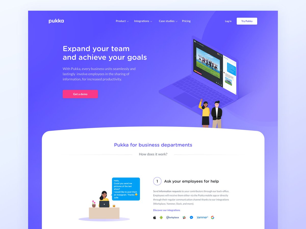 KevinCdnc's tweet image. Happy to finally share with you a preview of the new @pukkapp website 🎈
Check it out on -&amp;gt; dribbble.com/shots/4747360-…