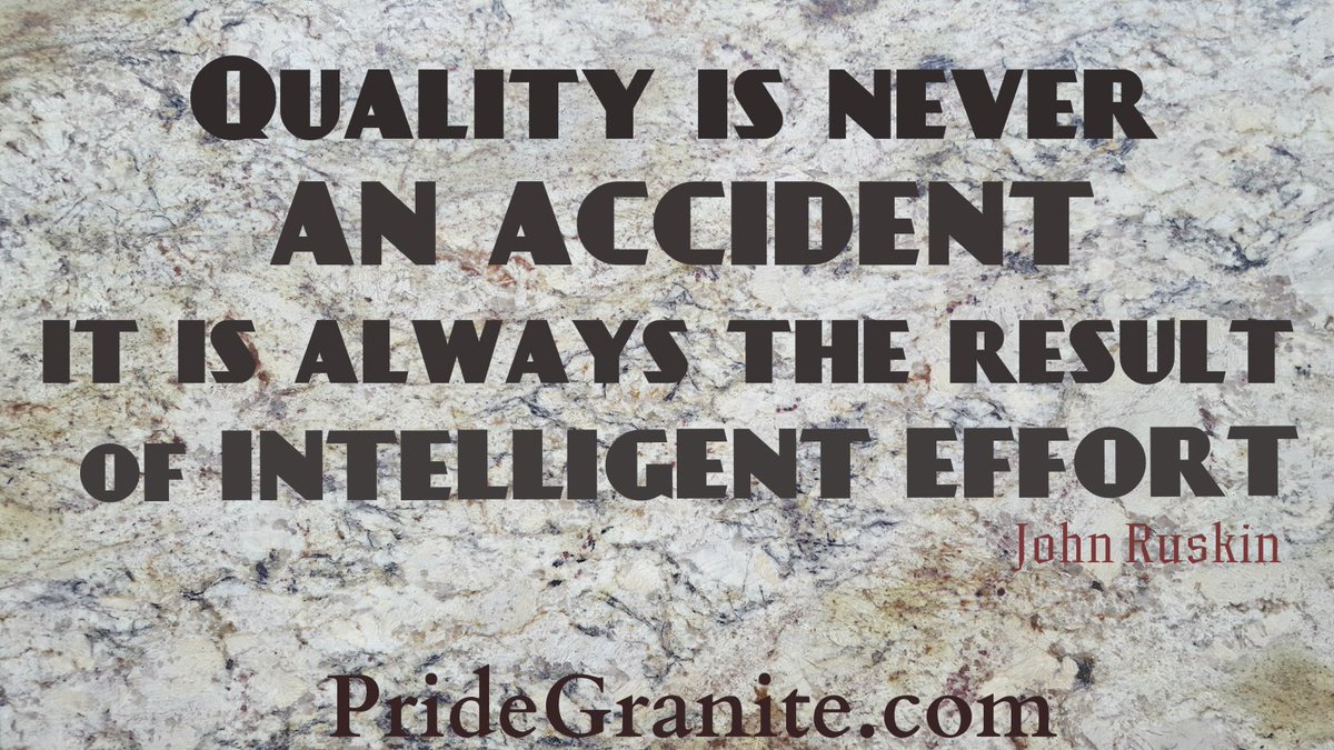 ExportPride's tweet photo. I agree Quality is always the result of intelligent effort! :D
#pridegranite https://t.co/JH0yltClHd