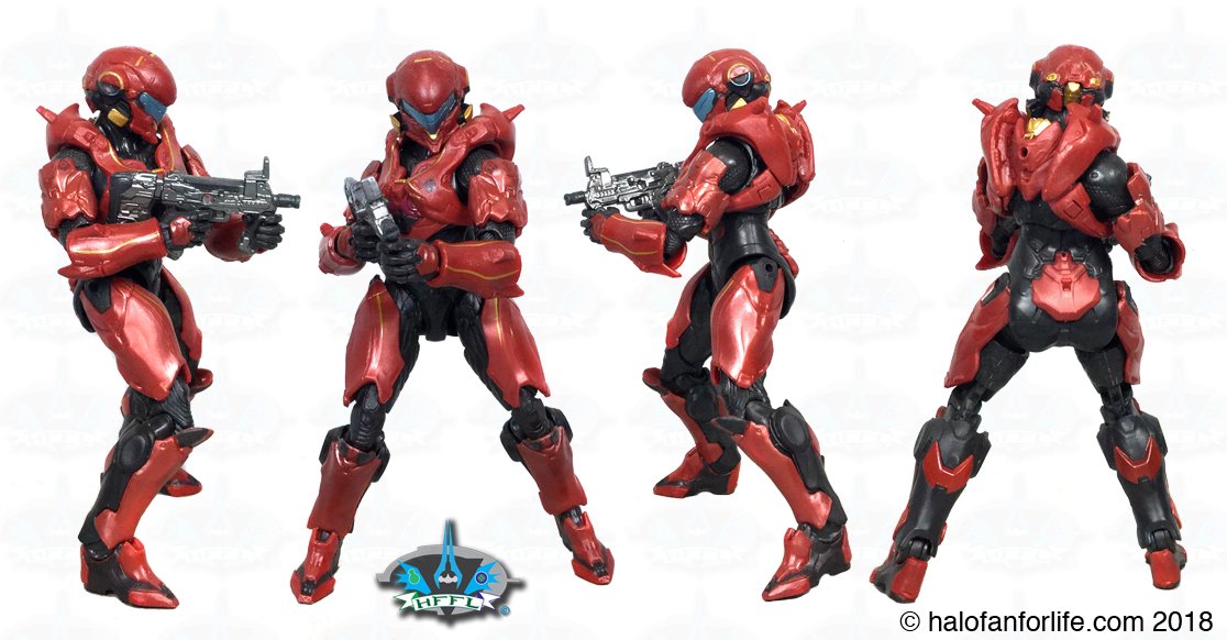 .@Halo Toy Review: @Mattel Halo 6 inch figure Series 2 Spartan Vale http://...