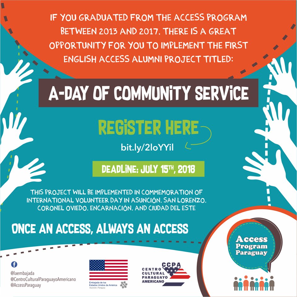 CCPA_paraguay's tweet image. La primera actividad exclusiva para ex-becados ¡ya es oficial! 😎🤩
Si te graduaste entre el 2013 y el 2017, ¡no podes quedarte fuera! 🤩🎓
👉 Registrá tu proyecto aquí: bit.ly/2loYYil 
👉 Más info: 0984-941-523
Remember. Once an Access, always an #Access 💙
#GoAccess