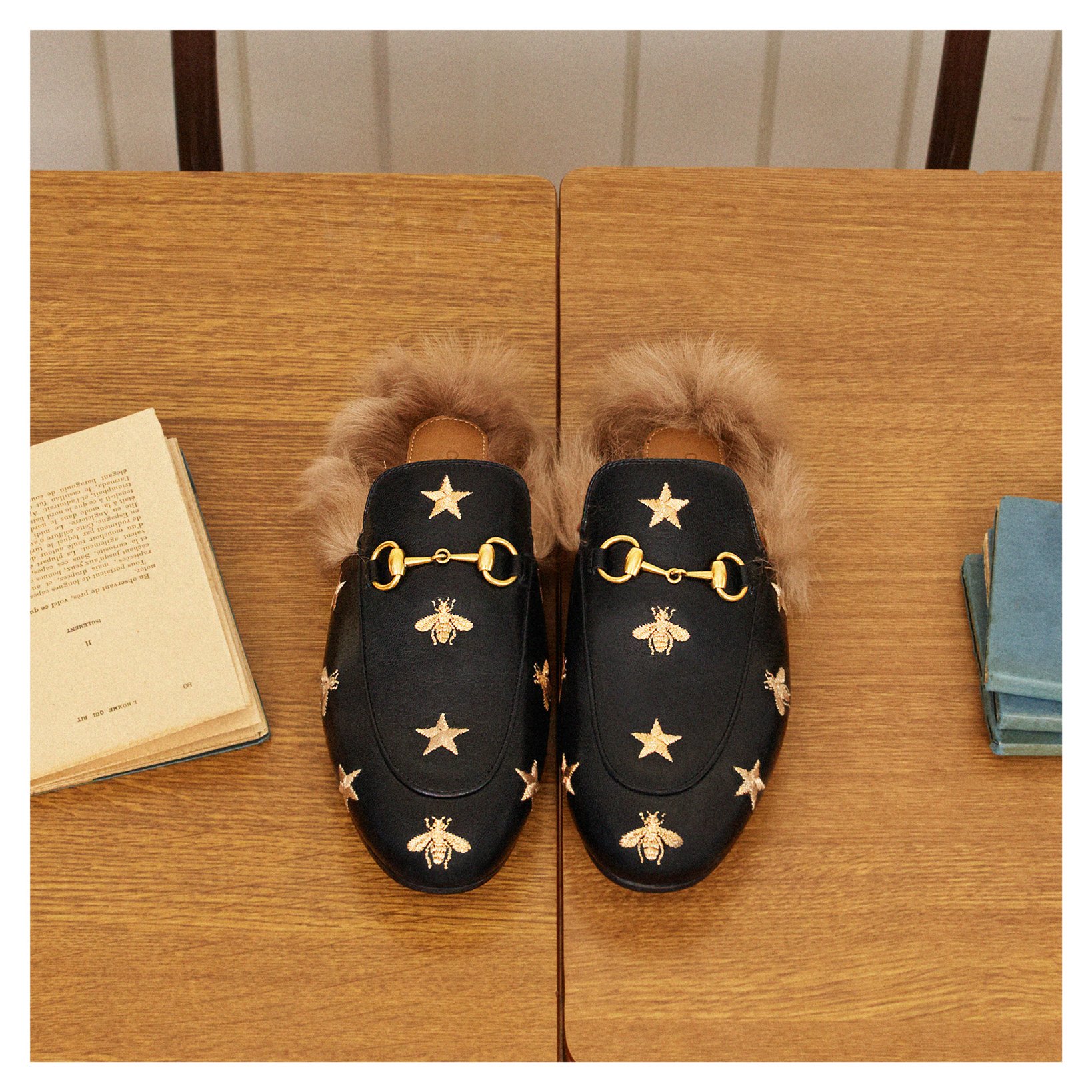 Gucci star sale slippers