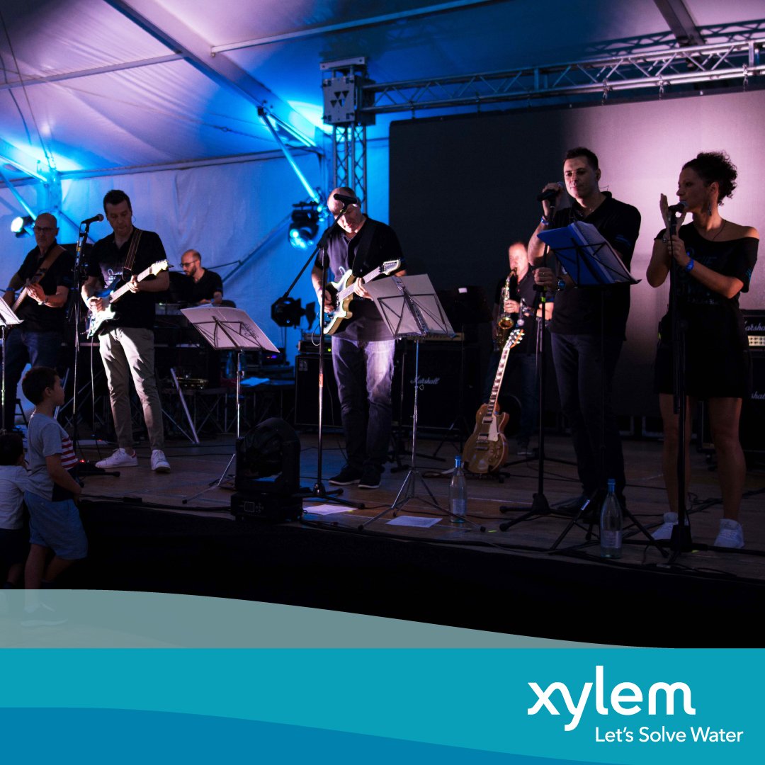 Music for our people FROM our people! Here's a picture from our Blue Wave band's show on stage during the 50th Year Anniversary.