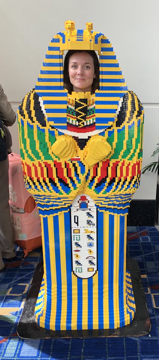 When you can be a Lego King Tut, why not? #ISTE18 #Legos