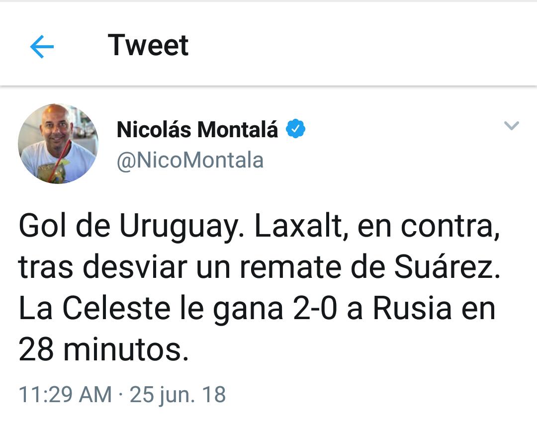 CachiSIGUE's tweet photo. Cuando se informa sin tener idea y haciendo papelones.Después nos quejamos,pero estas son las personas q desacreditan esa profesión. Hay q estar a la altura para cubrir un evento como el Mundial y @NicoMontala no lo está! @leofarinella deberías hacer algo al respecto! @DiarioOle https://t.co/SNKvsCo29P
