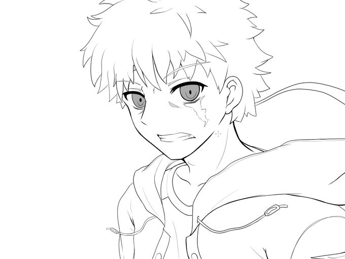 イリヤ描いたら雪下の誓い版士郎描きたくなった 