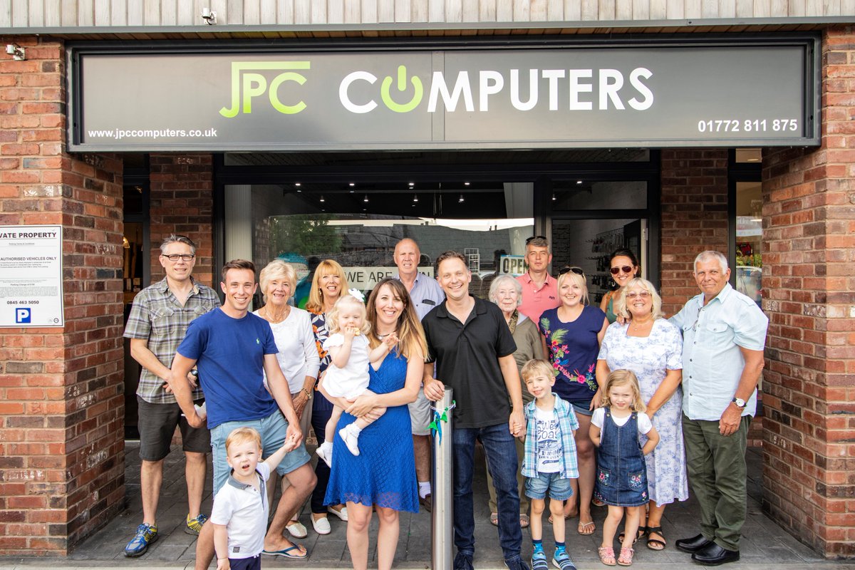 jpccomputers's tweet photo. Celebrating our first month in business at Tarleton Courtyard! Great group shot from our opening day #lancashirehour #liverpoolhour #northwesthour @loveheskethbank @LovingSouthport https://t.co/NAfX0VjVBE