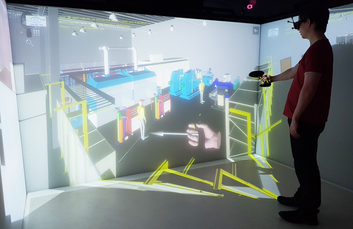 Techviz3D's tweet image. Tomorrow come to our open day with @autodesk in our showroom in Paris. Make a project review of the &quot;factory of the future&quot; from your #Navisworks application instantly in #VR with #TechViz, on HMDs, Powerwall, Cave. You can still book your own demo here: lnkd.in/giQ6cEm