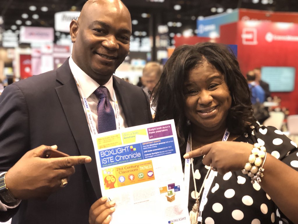 Aleigha H-Rosser EdD (@ahrosser) on Twitter photo T-Minus 30 minutes at Booth 1910 <a href="/boxlightinc/">BOXLIGHT</a> - come hear from “The Odd Couple” - around 21st Century Classroom implementation.. at the Boxlight Theatre! #iste18 #Iste2018 <a href="/apsupdate/">ATL Public Schools</a> <a href="/APS_InfoTech/">Olufemi Aina</a> <a href="/apsupdate/">ATL Public Schools</a> <a href="/APSCAIO/">Bill Caritj</a> #EdTechrocks #APSINSTRUCTTECHINSPIRES T-Minus 30 minutes at Booth 1910 <a href="/boxlightinc/">BOXLIGHT</a> - come hear from “The Odd Couple” - around 21st Century Classroom implementation.. at the Boxlight Theatre! #iste18 #Iste2018 <a href="/apsupdate/">ATL Public Schools</a> <a href="/APS_InfoTech/">Olufemi Aina</a> <a href="/apsupdate/">ATL Public Schools</a> <a href="/APSCAIO/">Bill Caritj</a> #EdTechrocks #APSINSTRUCTTECHINSPIRES