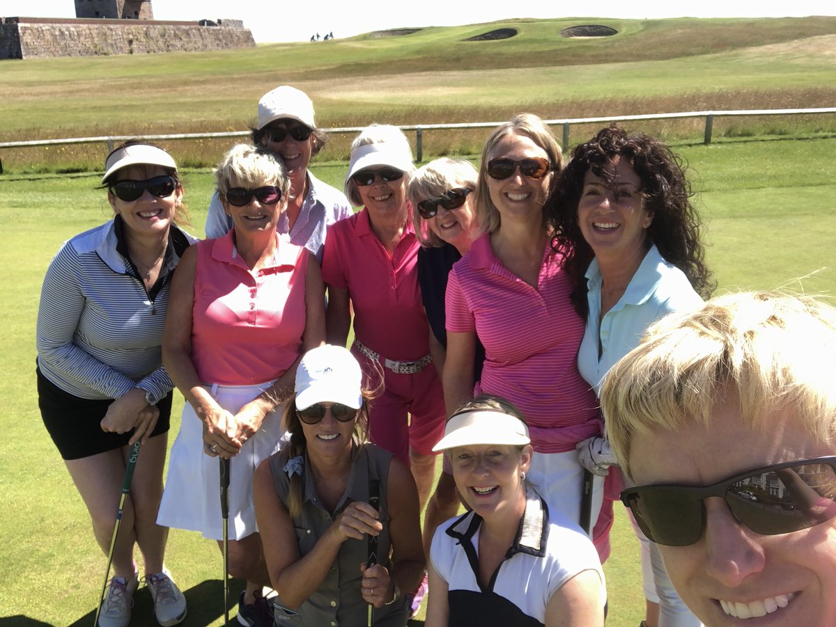 AlexMollin's tweet photo. A stunning sunny day @RoyalJersey for ladies coffee morning. A fun filled hour of putting games &amp; challenges highlighting the importance of distance, direction and green reading! #Putting #WeLoveGolf #ThePGA #TeeBirds https://t.co/O2tYhRxkcI