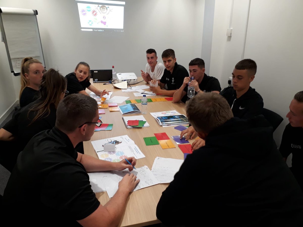 CCTeamMCR's tweet photo. As it’s #NSSW we wanted to share what Team Manchester have been up to recently - delivering to hearing impaired children and learning about principles of good coaching @WeAreCoachCore https://t.co/8xZnKM9r84
