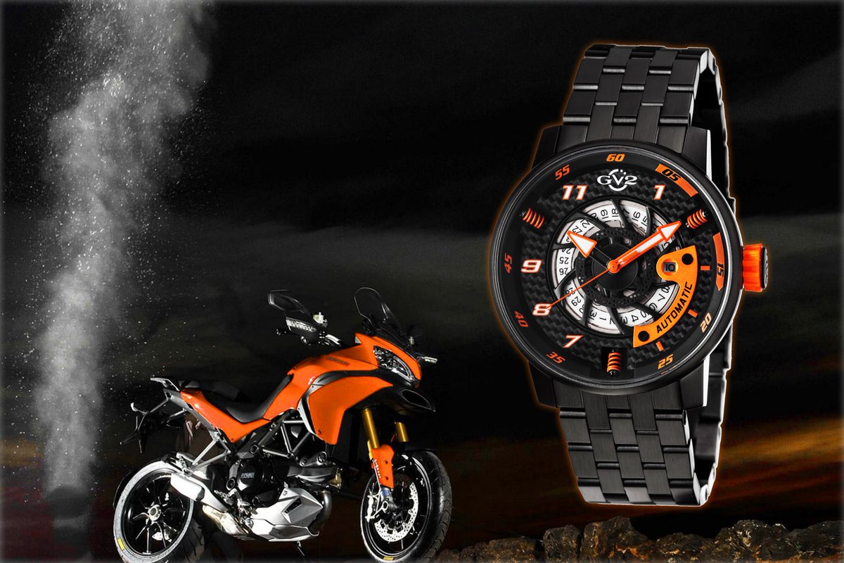 GevrilGroup's tweet photo. This big, bold beast captures the excitement of the open road with authentic motorcycle detailing. #watchporn #watches #watchfam #watchgeek #motorcyclewatch #bikewatch #watchnerd #watchoftheday #watchcollector #sportywatch #sportswatch #openroad https://t.co/xpJnzQ6Zy0