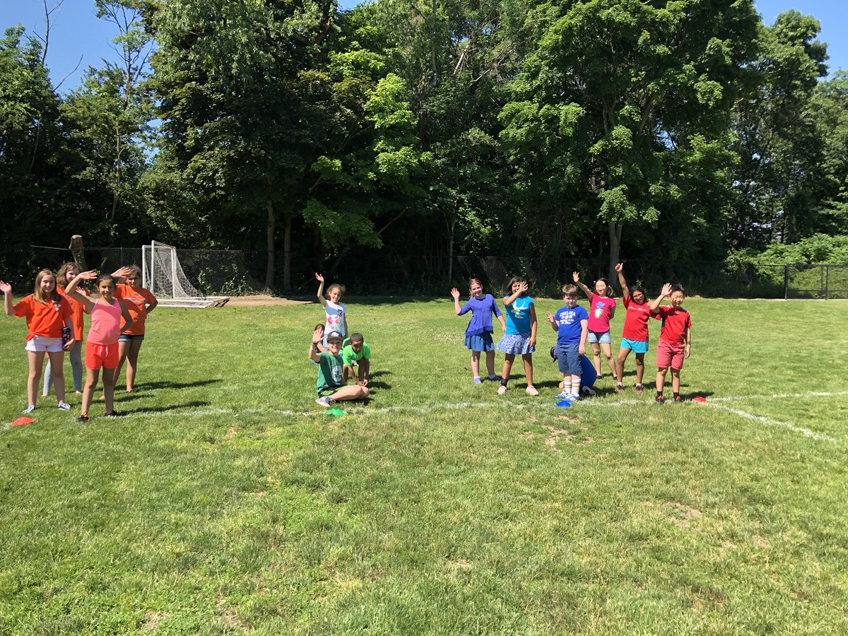 We had so much fun at 4th grade Color Wars! Go team BLUE!