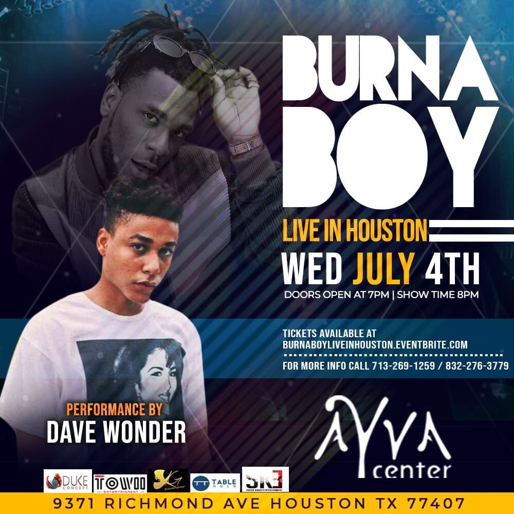 AmazinMusicGrp's tweet photo. Teen Prodigy @DaveWonder_ Would Be Performing Live at @burnaboygram in Houston. Go get your tickets now #Wonder #Callmewonder #Burnaboy #Shekpenights #DaveWonder #Amazinmusic @ShekpeKnights https://t.co/GWzbzEQ6XT