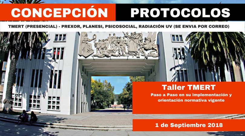 GremioCh's tweet photo. ATENCIÓN CONCEPCIÓN !!!
El Gremio junto a consultora PREVERGO, llegamos a Concepción el 1 de Septiembre 2018. Protocolos Fiscalizables. TMERT presencial, los otros se enviará su paso a paso por correo.
Ingresa, infórmate y asiste !
Link: https://t.co/sTdU72TDtP https://t.co/rGRqDVOxy4