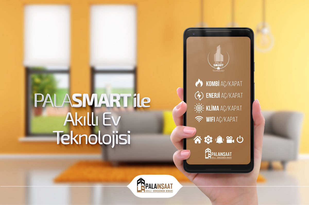 Palainsaat's tweet photo. Pala Smart ile eviniz daha değerli. Tek dokunuşla hayatınızı konforlu, güvenli ve tasarruflu hale getirin. https://t.co/w7HZggY5al
