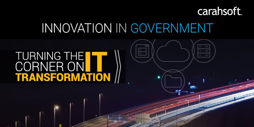 .<a href="/Carahsoft/">Carahsoft</a> is proud to announce the new issue of our #InnovateGovt report, "Turning the Corner on IT Transformation," sharing #ITModernization insights from @DellEMCFederal, <a href="/Pivotal/">Pivotal software</a>, @Virtustream &amp; <a href="/RSAsecurity/">RSA</a>: ow.ly/d07I30kEjVD
