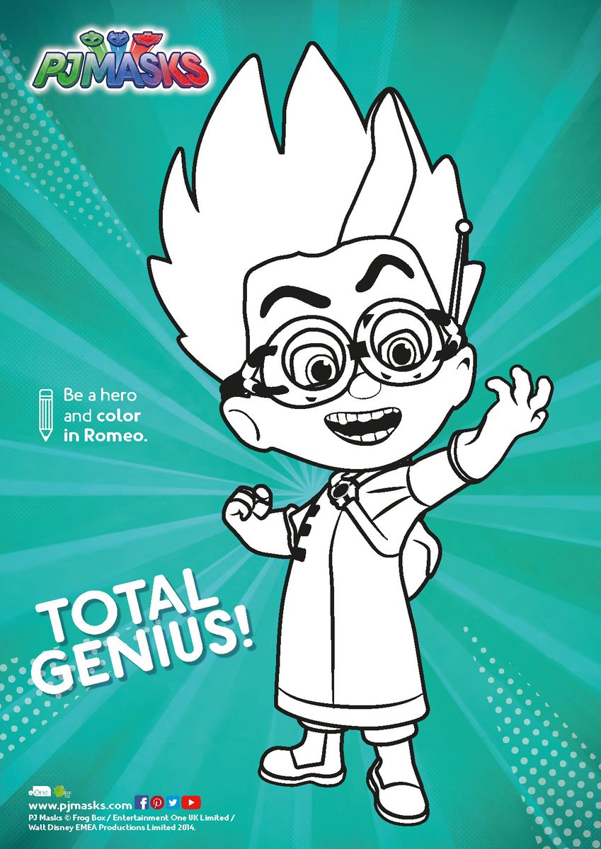 Pj Masks Us On Twitter Color Me Bad With The New Romeo Coloring Activity Sheet Https T Co Symdrph15q