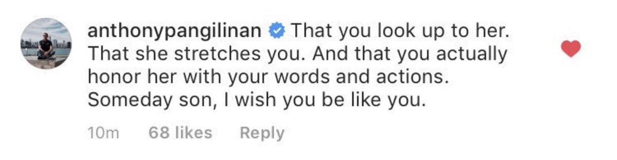 naegajaejalnaga's tweet photo. Tito Anthony’s comment on Donny’s post 😭😭

Full support talaga ang Pangilinan Family  sa #Donkiss 💖💖

#TWBADonKisaAndTell https://t.co/f0TtWJPlhF