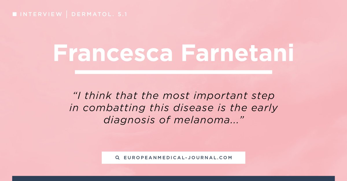 EMJReviews's tweet photo. Have a read of our #EMJInterview with Francesca Farnetani
https://t.co/e34qANVZrD #EADV2017 #Dermatology #Health #EMJreviews https://t.co/sm9ZgBq5f2