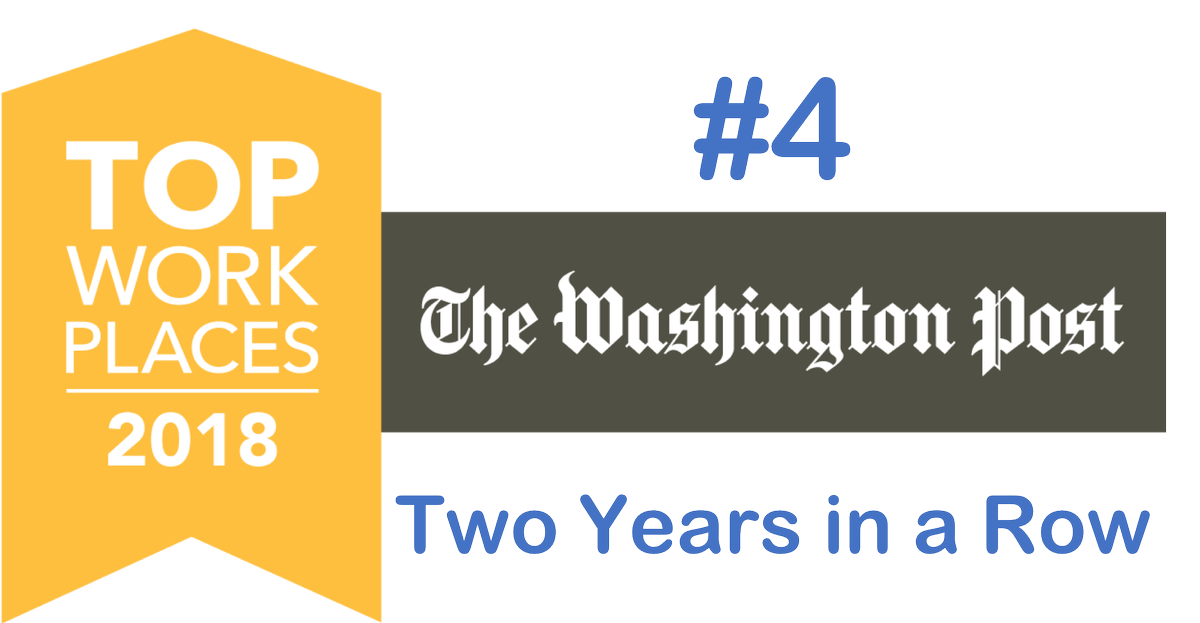 IWSTweets's tweet photo. In Sunday's Washington Post, IntelliWare was revealed as the #4 Top Workplace in the D.C. area for mid-size companies!!!!  This is the second year in a row IntelliWare was named as a Top Workplace, climbing 26 spots from last year!
https://t.co/drcTrWO9mp https://t.co/tsMSoFhJBQ