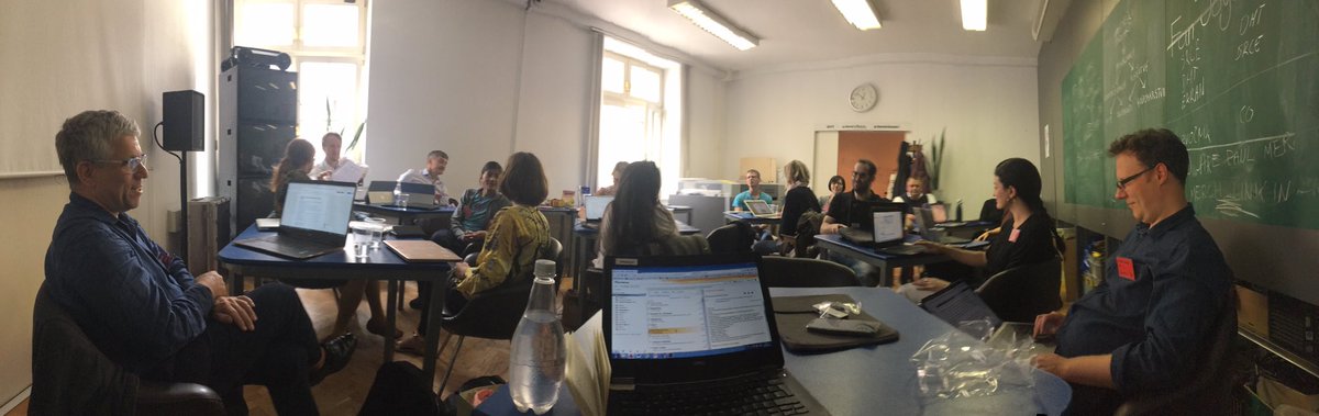 claugobel's tweet photo. @TogetherSci team complete and finally learning about the exciting work of @Kapelica @kersnikova @RampaLab @biotechna #DITscience https://t.co/fSSSpdevsp