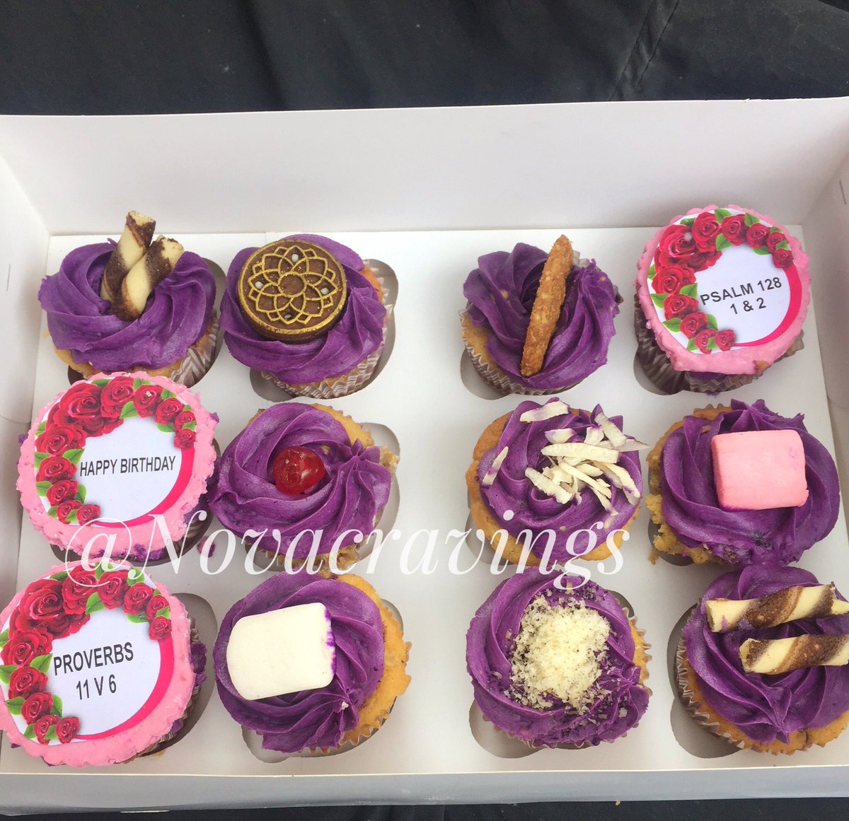 novacravings's tweet photo. Redvelvet Cake loaf and coconut cupcakes to start your week. 💜💜 https://t.co/0T3TinLkQq