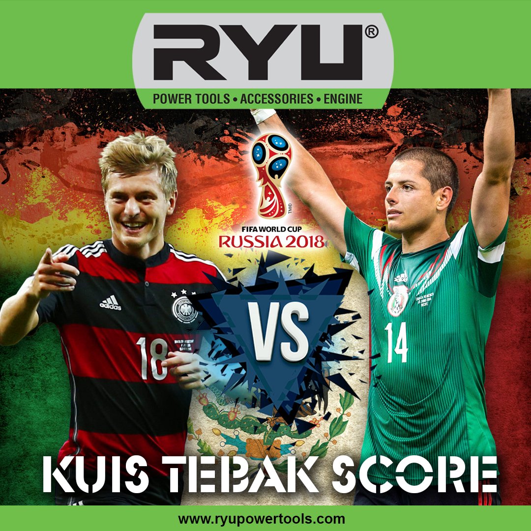 Ryupowertools's tweet photo. Sobat, oleh karena tidak ada yang menebak benar Kuis Tebak Skor Ryu pertandingan Jerman melawan Mexico, maka dengan ini kami umumkan bahwa untuk Kuis Tebak Skor ini TIDAK ADA PEMENANGNYA. Bagi yang belum beruntung, selalu nantikan dan ikuti kuis-kuis Ryu menarik lainnya. https://t.co/ovIbKfK48x