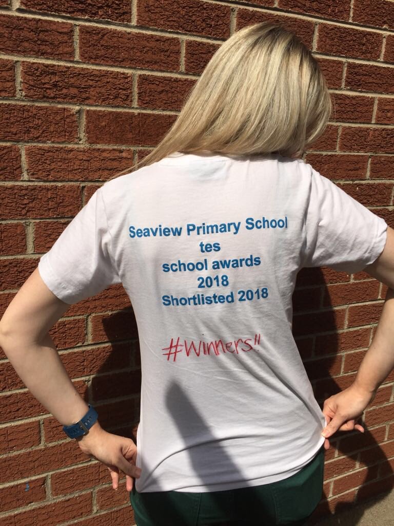 seaviewps's tweet photo. @SignatureWorks we updated our TShirts today #TesAwards10 @tes #nischools @CSSC_NI https://t.co/03tJNvFjqQ