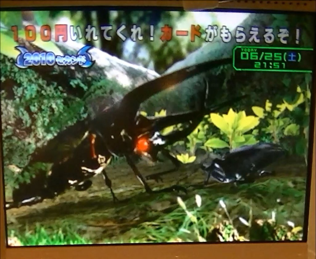 さんざ T Co Q8zp03ule6 すごい余談ですがこの合虫デモムービー序盤の映像 かつてアニメ 甲虫王者ムシキング 森の民の伝説 の ネブ博士 ブラック博士のムシキング教室 でも使用されてたようで 権利はセガさんの方にあったのか やはり