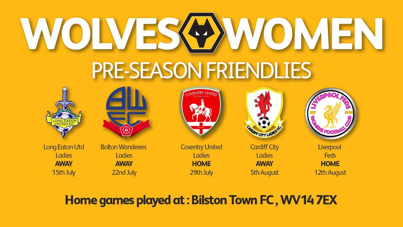 Wolves Women FC on Twitter "Delighted to announce our preseason