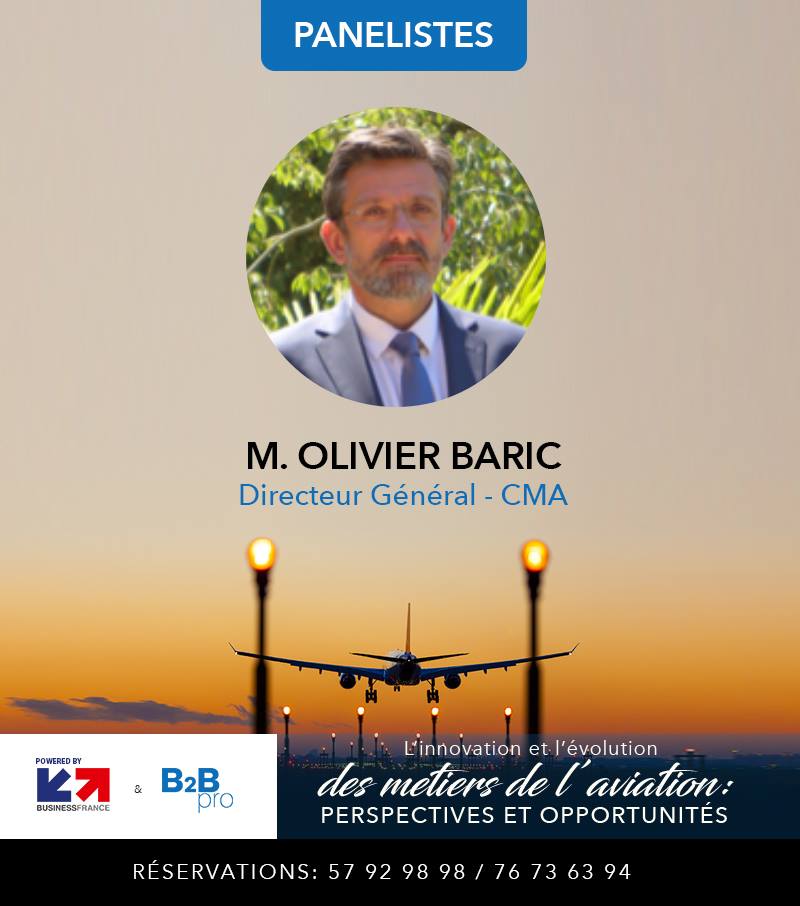 B2BPro1's tweet photo. Le second panéliste de notre prochain afterwork est M. @OlivierBaric, DG du Centre des métiers de l'Aviation.
RDV ce mardi 26 juin 2018, à partir de 18h30, au @RadissonBluAbj
Réservation: 57 92 98 98 / 76 73 63 94
https://t.co/LKVvDYzQea
#B2BPRO
#BUSINESSFRANCE
#CMA https://t.co/8QQMNCnGPc