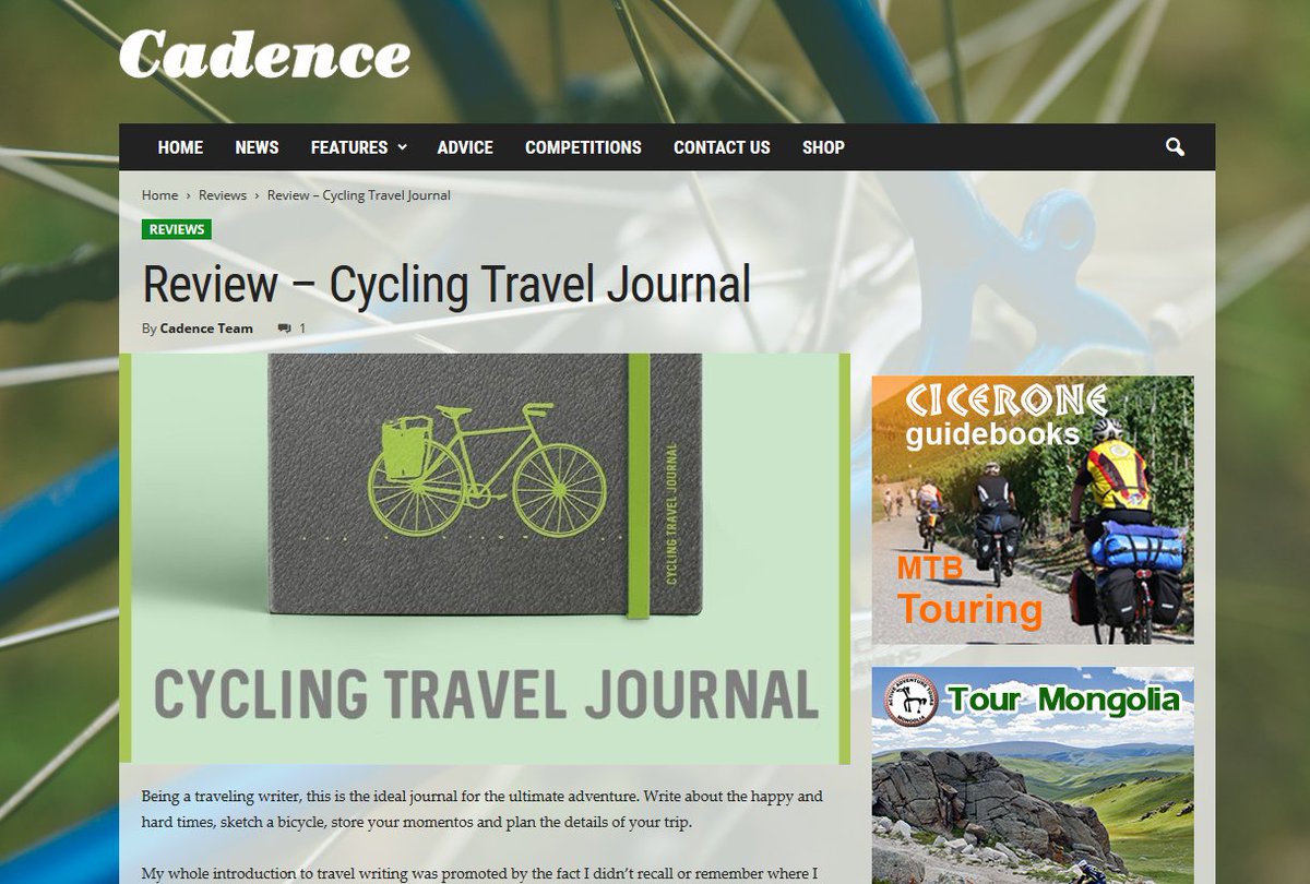 A big thanks to the awesome <a href="/CadenceMag/">Cadence Magazine</a> for our review, we love your magazine and are thrilled to be featured...cadencemag.co.uk/review-cycling…
