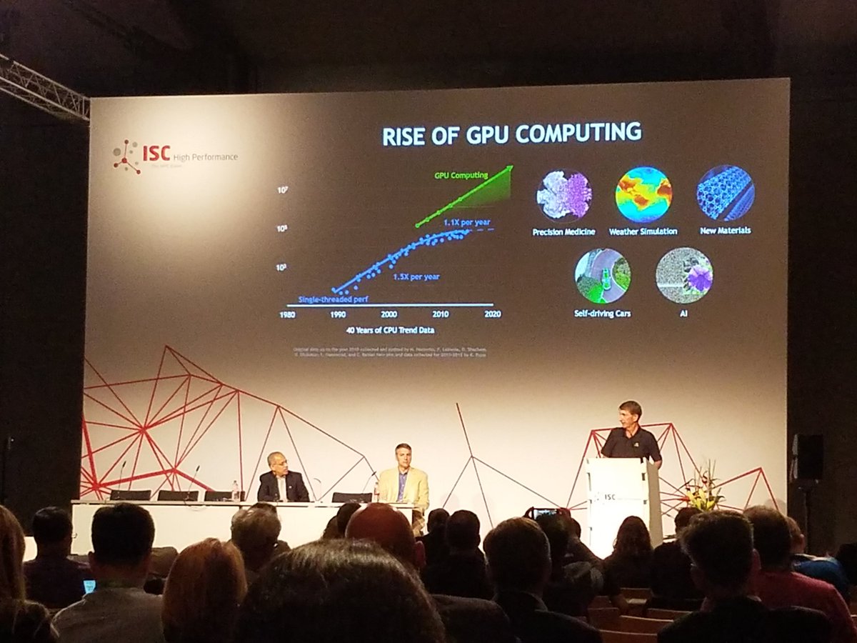 JulieB_NV's tweet image. Packed room for @NvidiaAI @marchamilton at the #ISC18 #ISC2018 vendor showdown. Vote at isc-hpc.com/vsd1