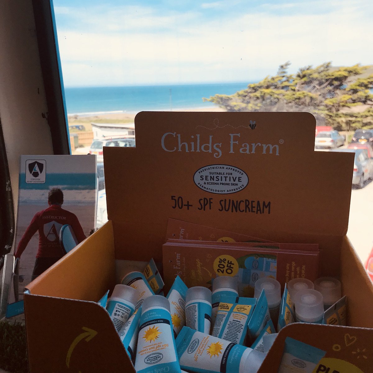 Great timing - we now have testers of the amazing @childsfarm suncream spf 50+ roll on the Summer sunshine !! #visitcroyde #bigbluebus