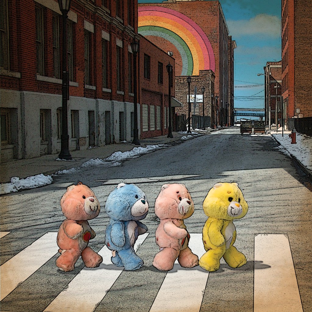 Care Bears Love Is Old Love Is New Love Is All Love Is You Because The Sky Is Blue It Makes Me Cry Because The Sky Is Blue John