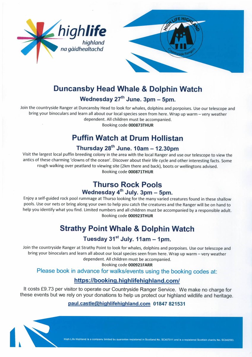 More great events from @hlhsocial #VentureNorth #NC500 #VisitSutherland #VisitCaithness