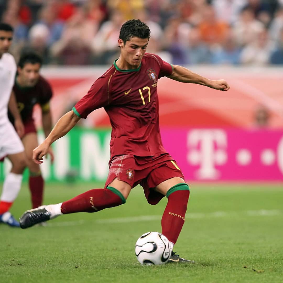 Cristiano Ronaldo's first International goal