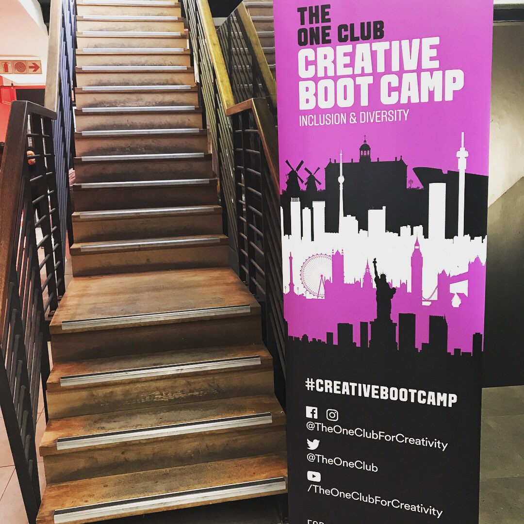 papa_action's tweet photo. Amped to mentor young, up-and-coming talent this week at @TheOneClubForCreativity’s #CreativeBootCamp. We definitely need more women and POC in the #advertising game in #SouthAfrica #ForCreativity https://t.co/iNz2hKyChy